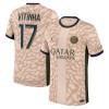 Maglia ufficiale Paris Saint Germain Vitinha 17 4th Jordan 2023-24 per Uomo